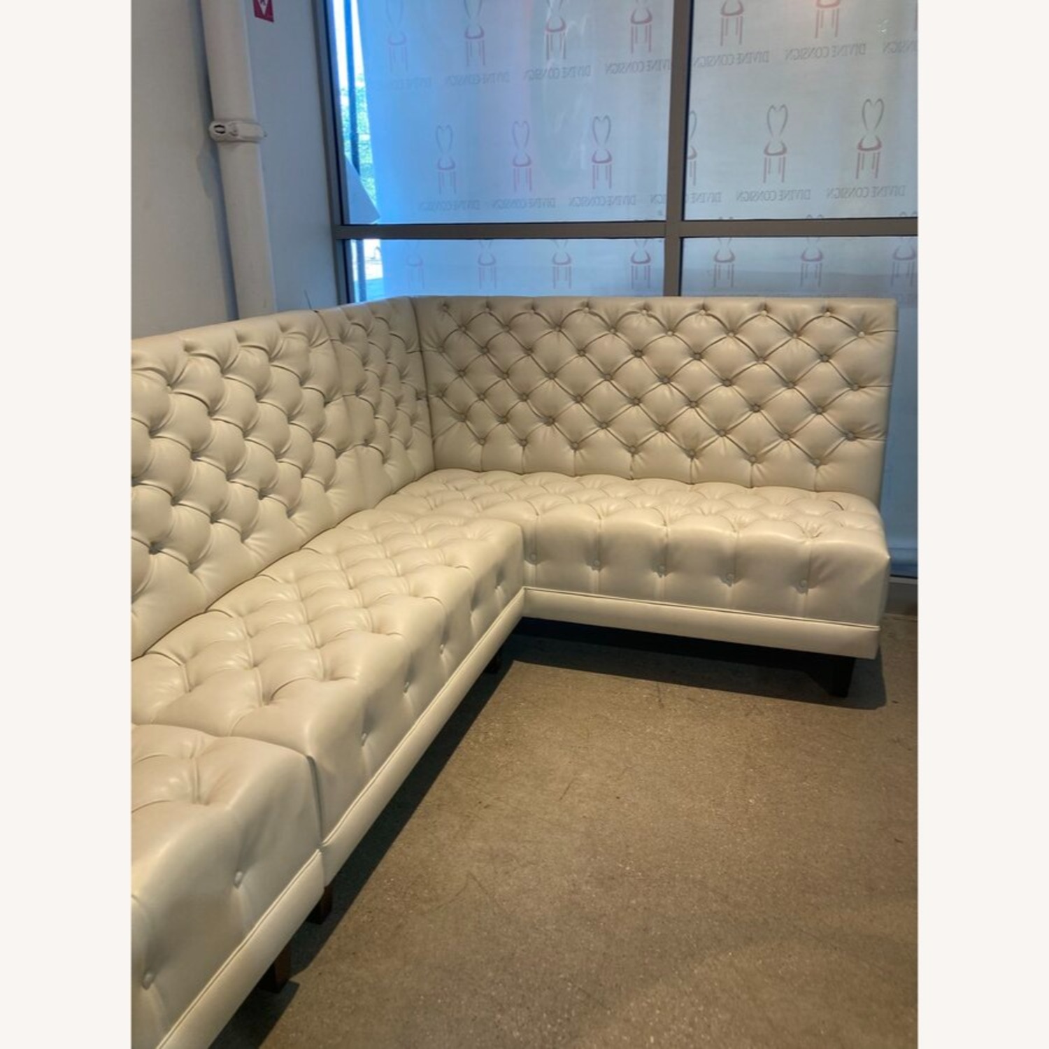 3pc Custom Tufted Leather Banquette Furniture - image-13