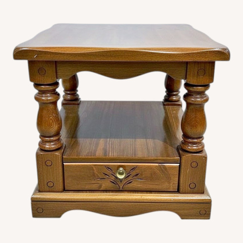 Used Solid Colonial Style 1-Drawer Nightstand for sale on AptDeco