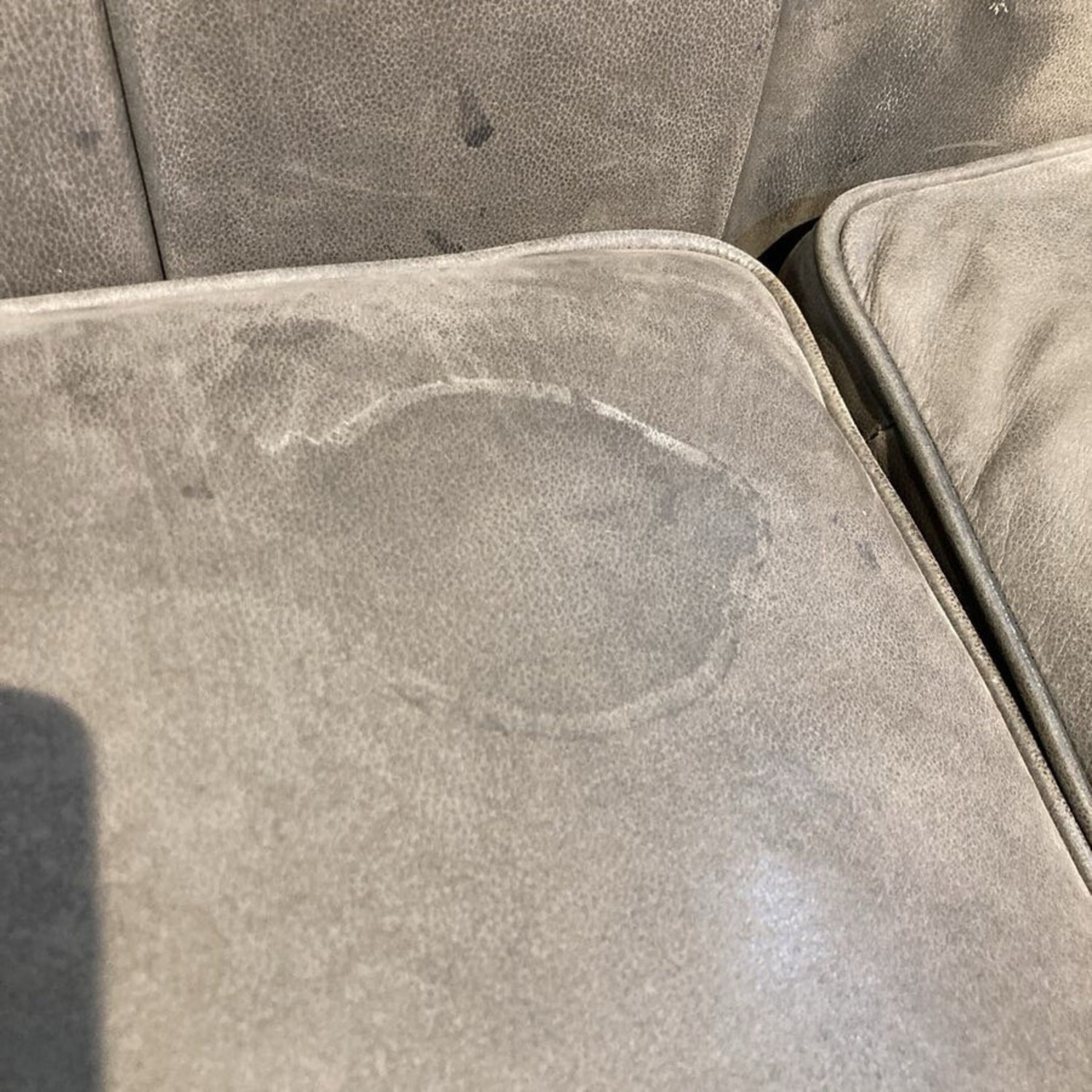 Bernhardt Curved Tufted Top Grain Leather Sofa - image-5