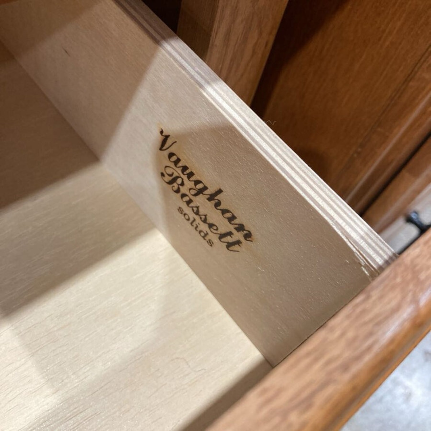 Vaughan Bassett Solid Oak 2-Drawer Nightstand - image-7