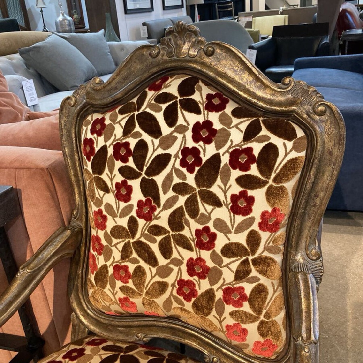 French Louis Xv Gilt Armchair - image-4