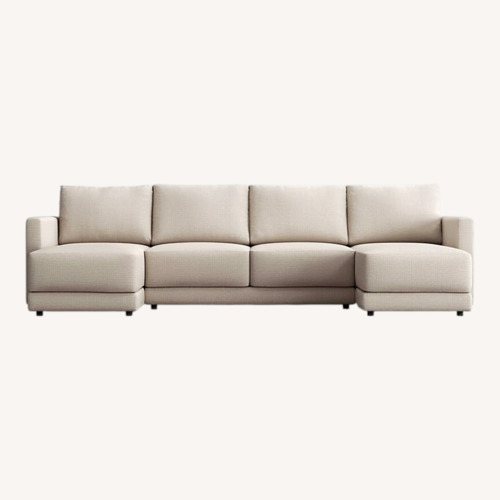 Used Crate & Barrel Gather Deep 3-Piece U-Shaped Sectional Sofa for sale on AptDeco