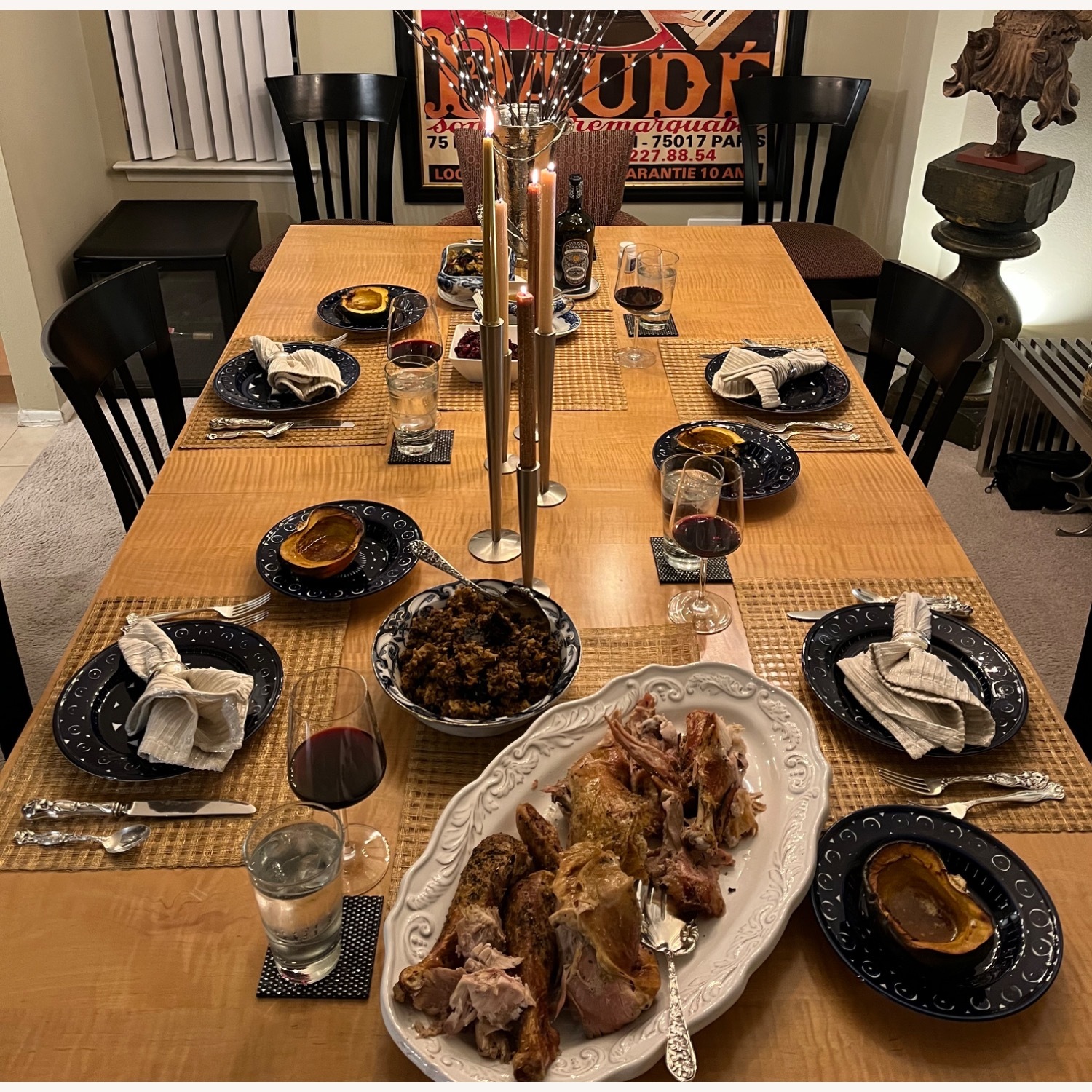 Dining Table with 3 Additional Leaves - image-4