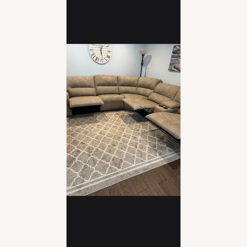 Used Sectional With 3  Recliners  for sale on AptDeco