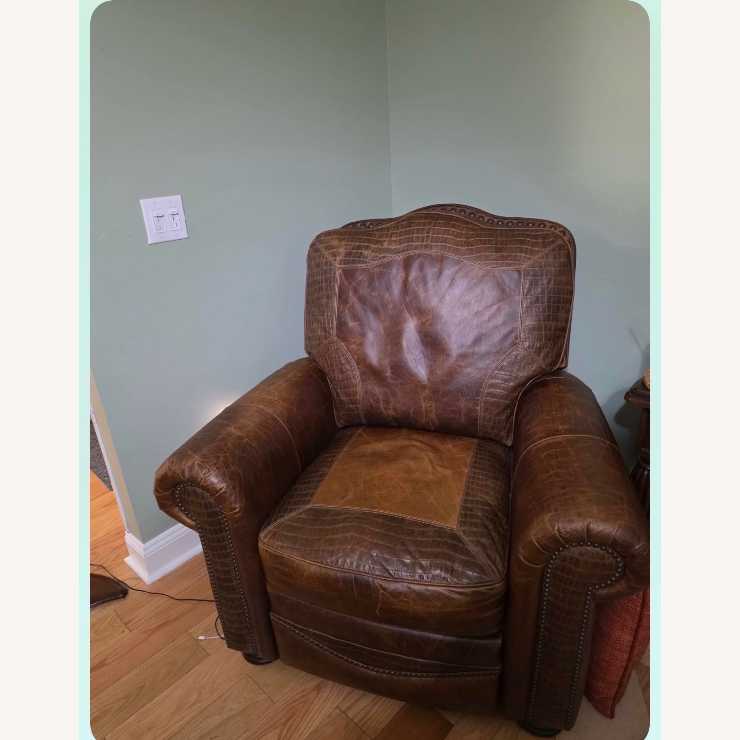 Dakota Alligator Leather Sofa - image-2