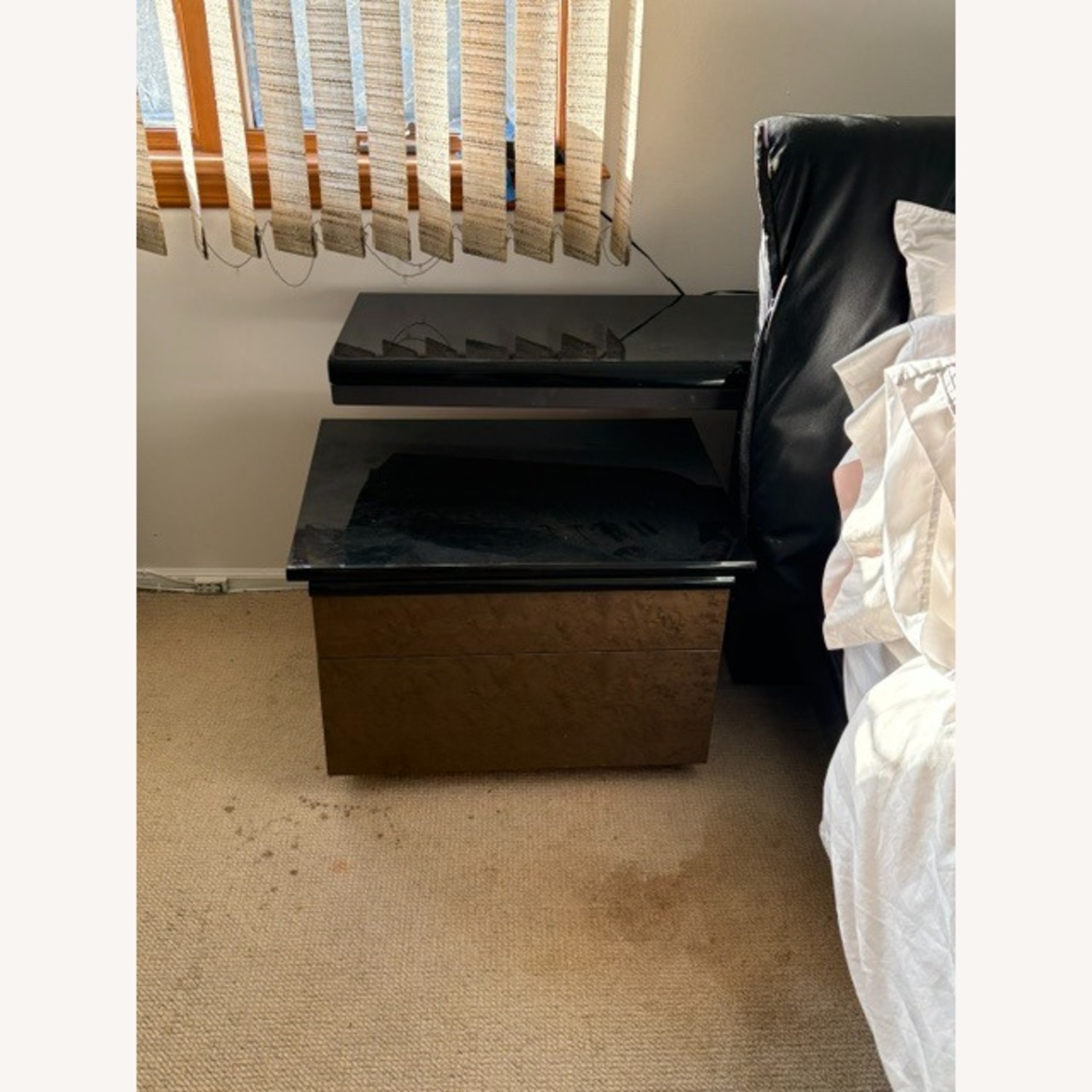 Vintage/Antique Finds Dark Brown Side Table - image-1