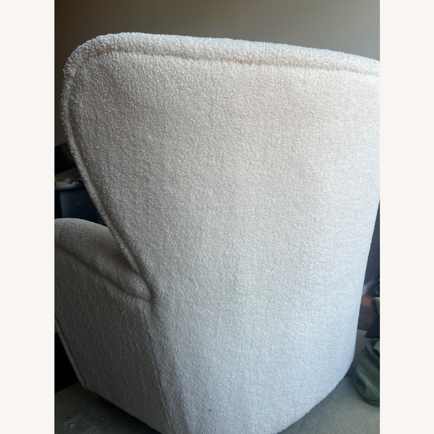 Ashley Furniture Larbell White Fabric Accent Chair - image-2