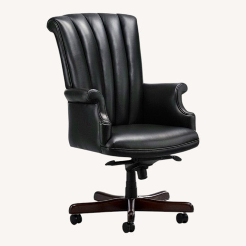 Used Hancock & Moore Bradford Black Leather Office Chair for sale on AptDeco