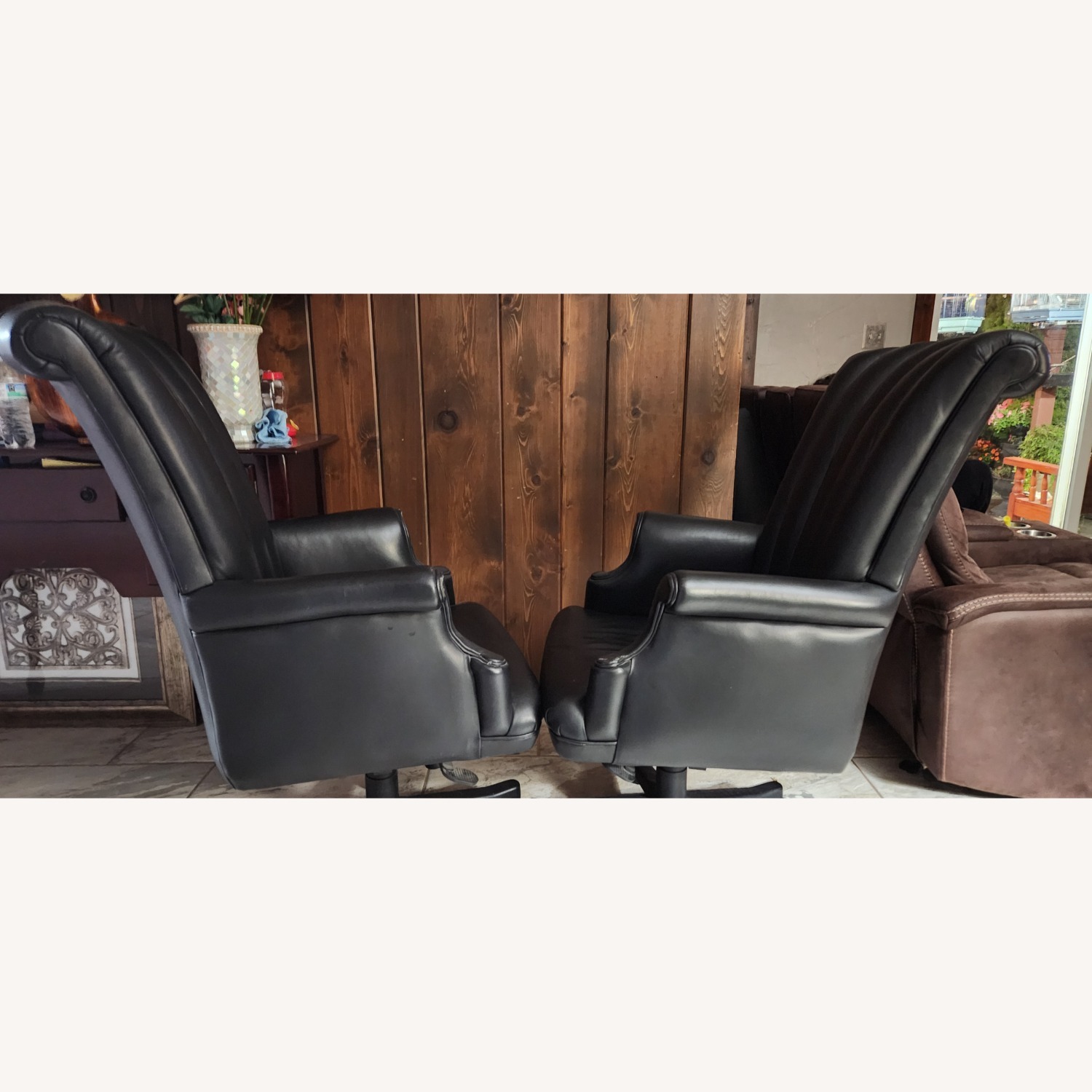 Hancock & Moore Bradford Black Leather Office Chair - image-5