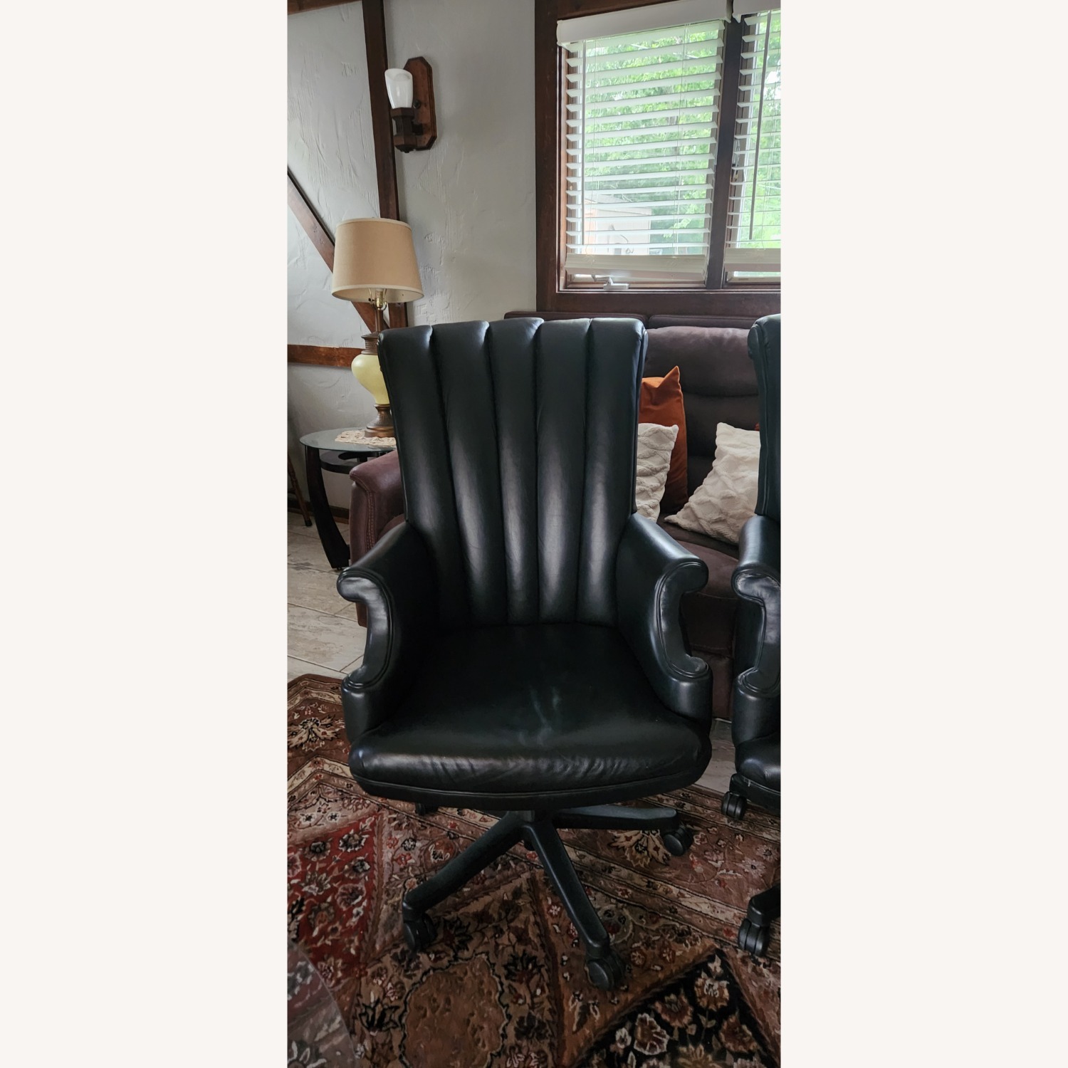 Hancock & Moore Bradford Black Leather Office Chair - image-2