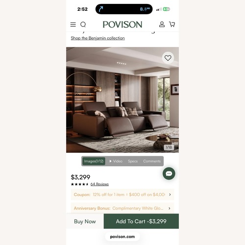 Used Provision Benjamin Collection Sofa for sale on AptDeco