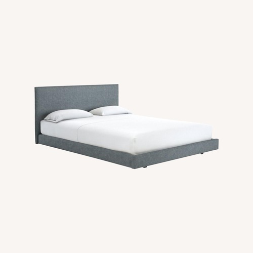 Used CB2 Facade Queen Bed Light Grey for sale on AptDeco