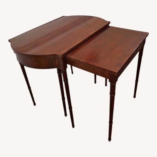 Used Vintage/Antique Finds Dark Brown Wood Play Table for sale on AptDeco
