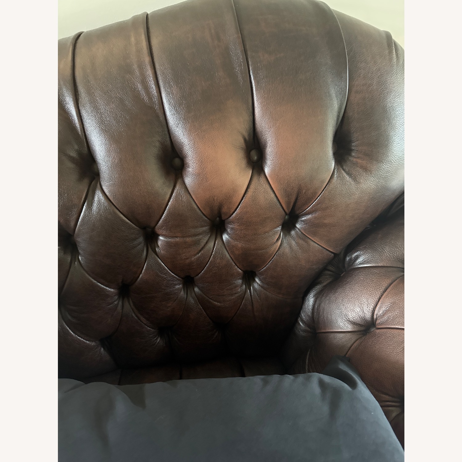 Arhaus Dark Brown Leather 3+ Seater Sofa - image-5