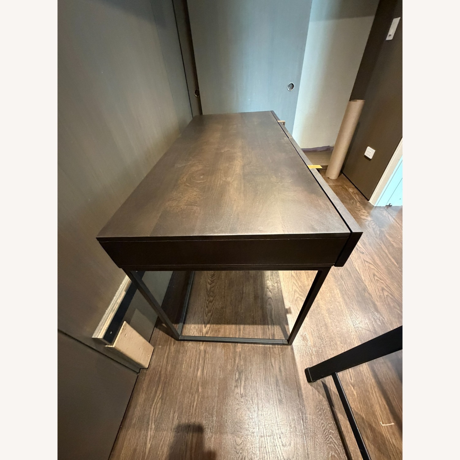 Four Hands Kelby Dark Brown Wood Desk - image-5