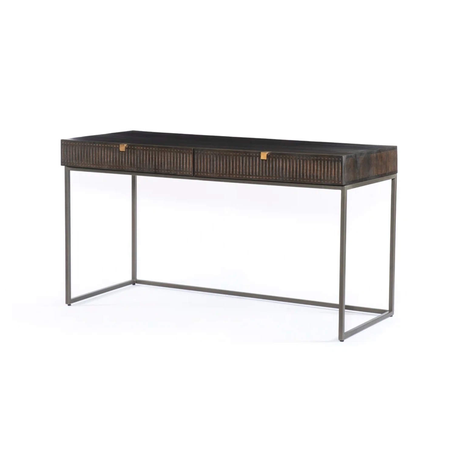 Four Hands Kelby Dark Brown Wood Desk - image-6