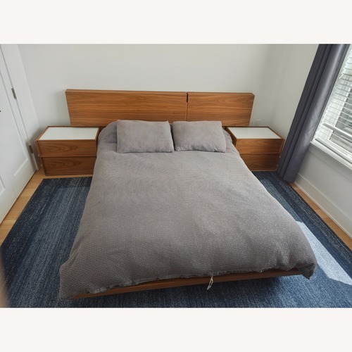 Used Rove Concepts Hunter Bed Queen Walnut Veneer for sale on AptDeco