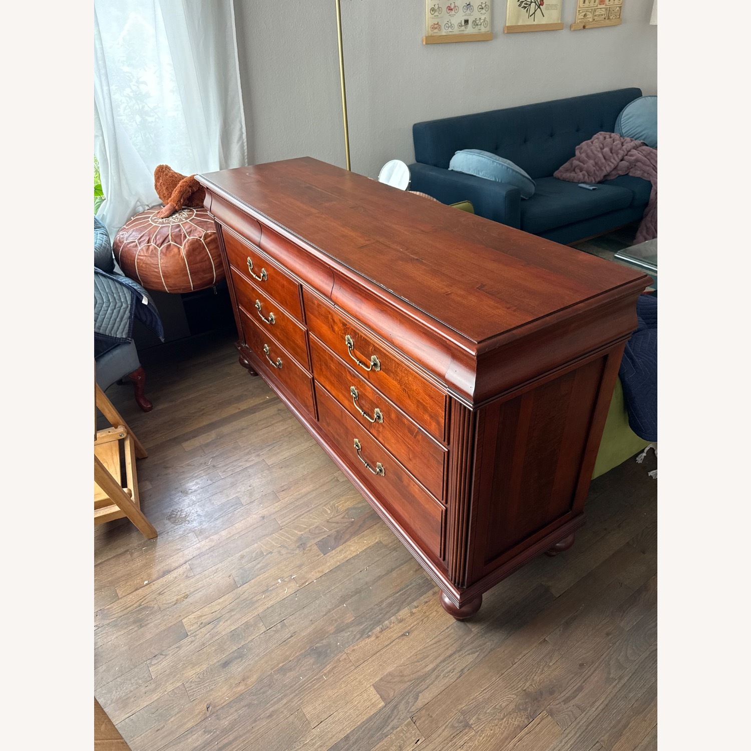 Ethan Allen Marques Dark Brown Wood Dresser - image-2