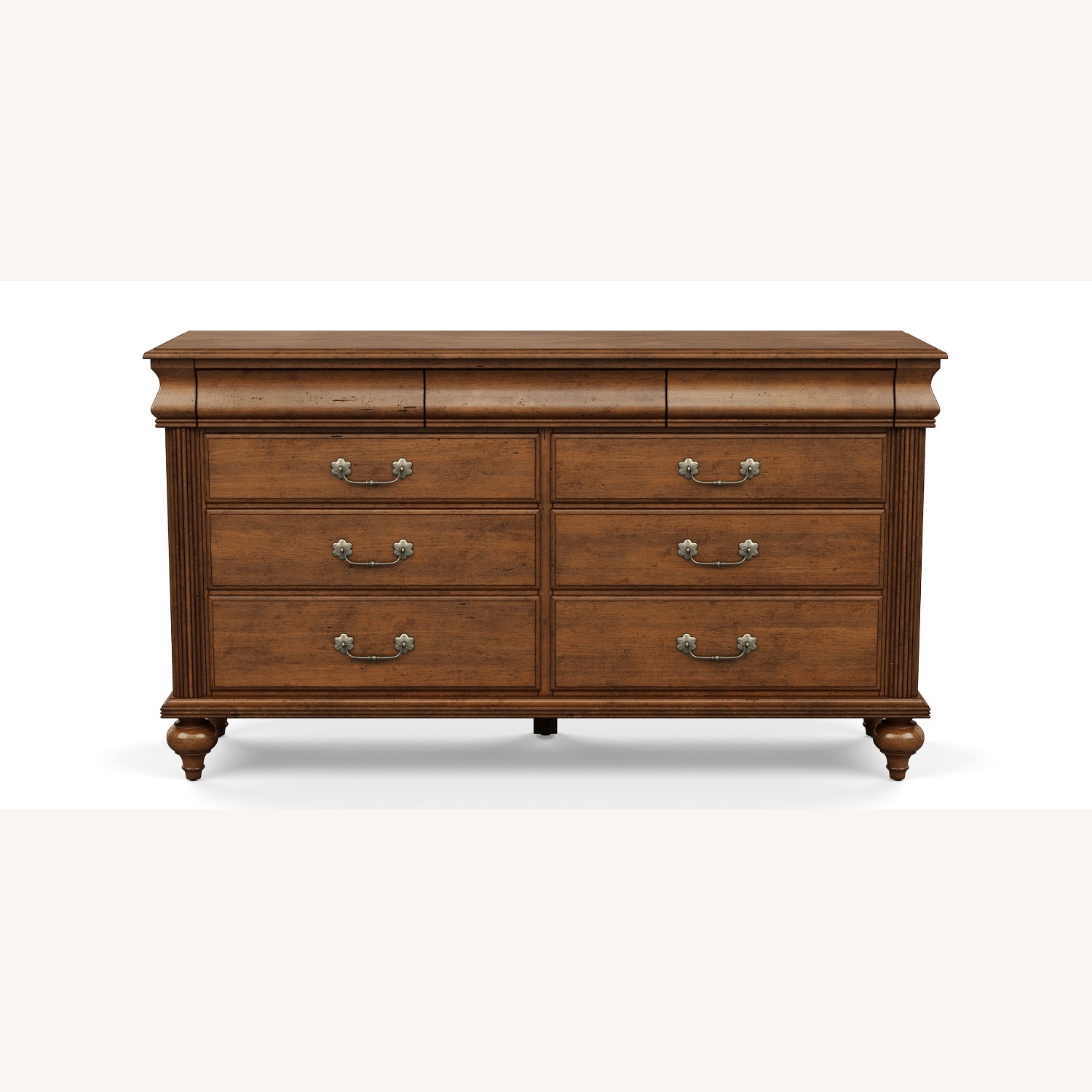 Ethan Allen Marques Dark Brown Wood Dresser - image-13