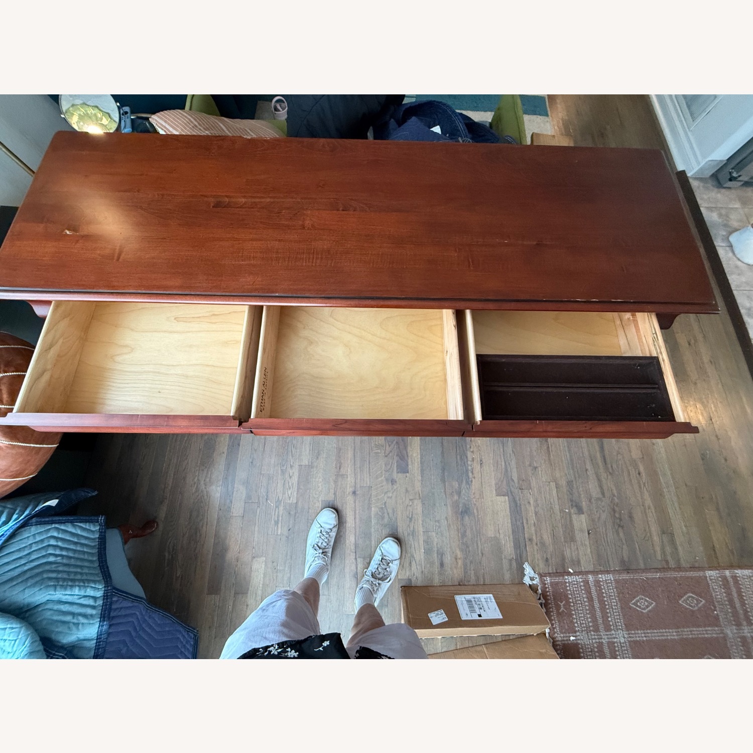 Ethan Allen Marques Dark Brown Wood Dresser - image-6