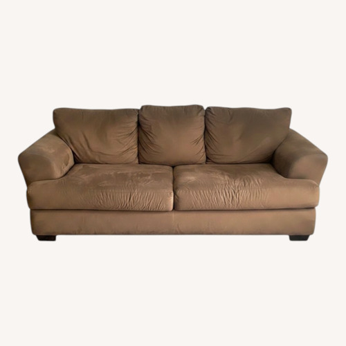 Used Light Brown Fabric 3+ Seater Sofa for sale on AptDeco