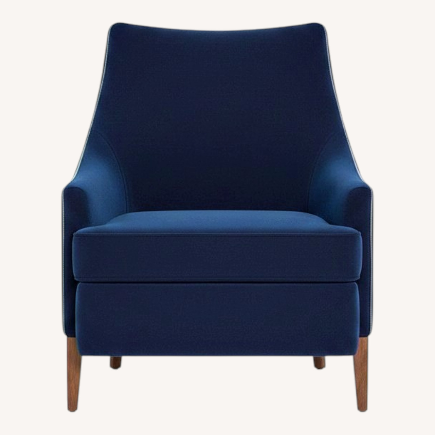 Interior Define Kingsley Blue Fabric Accent Chair - image-0