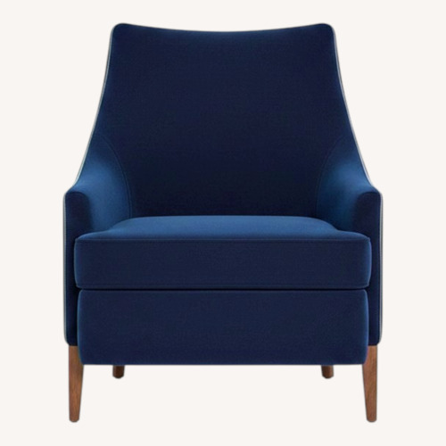 Used Interior Define Kingsley Blue Fabric Accent Chair for sale on AptDeco