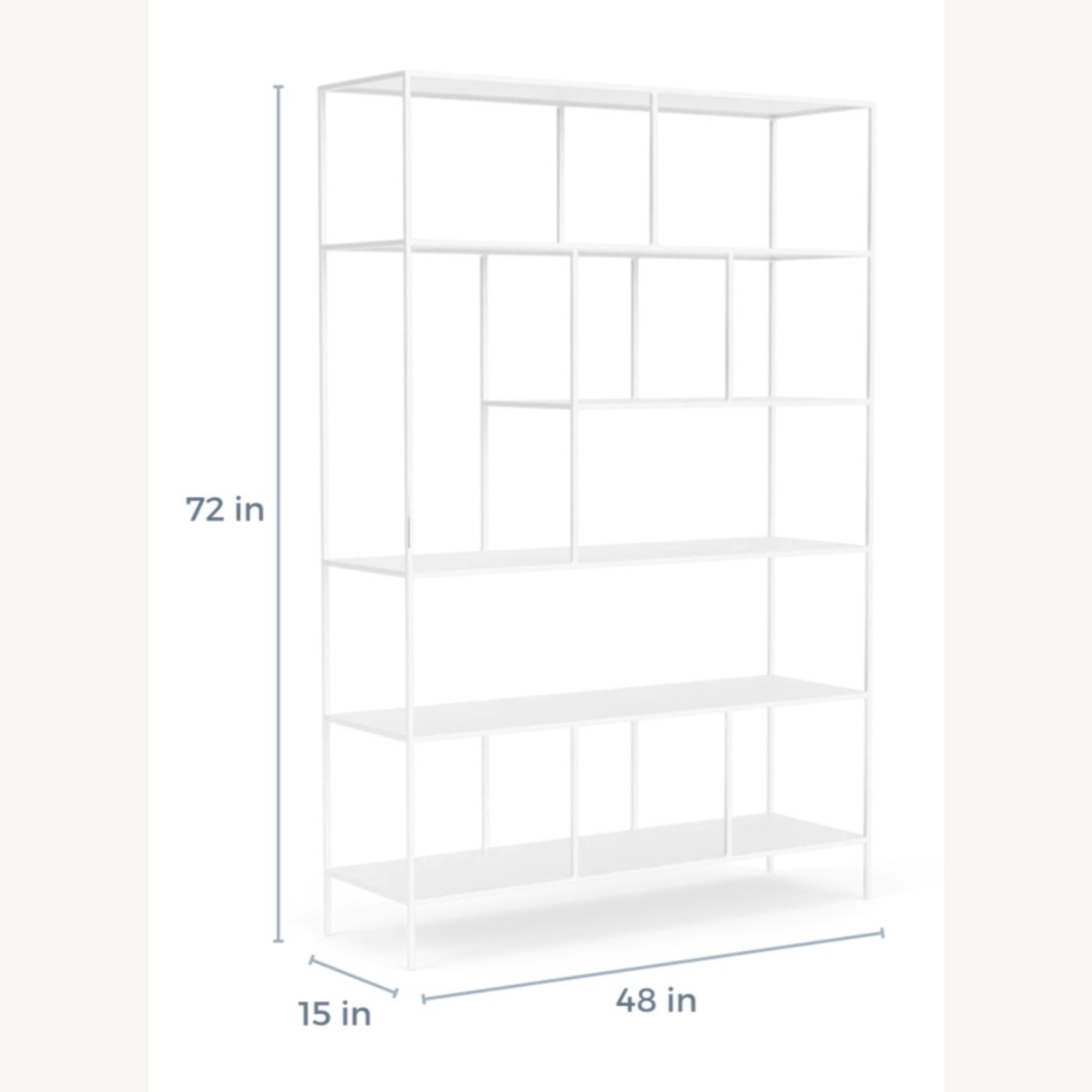Room & Board Foshay White Steel Bookcases - image-2