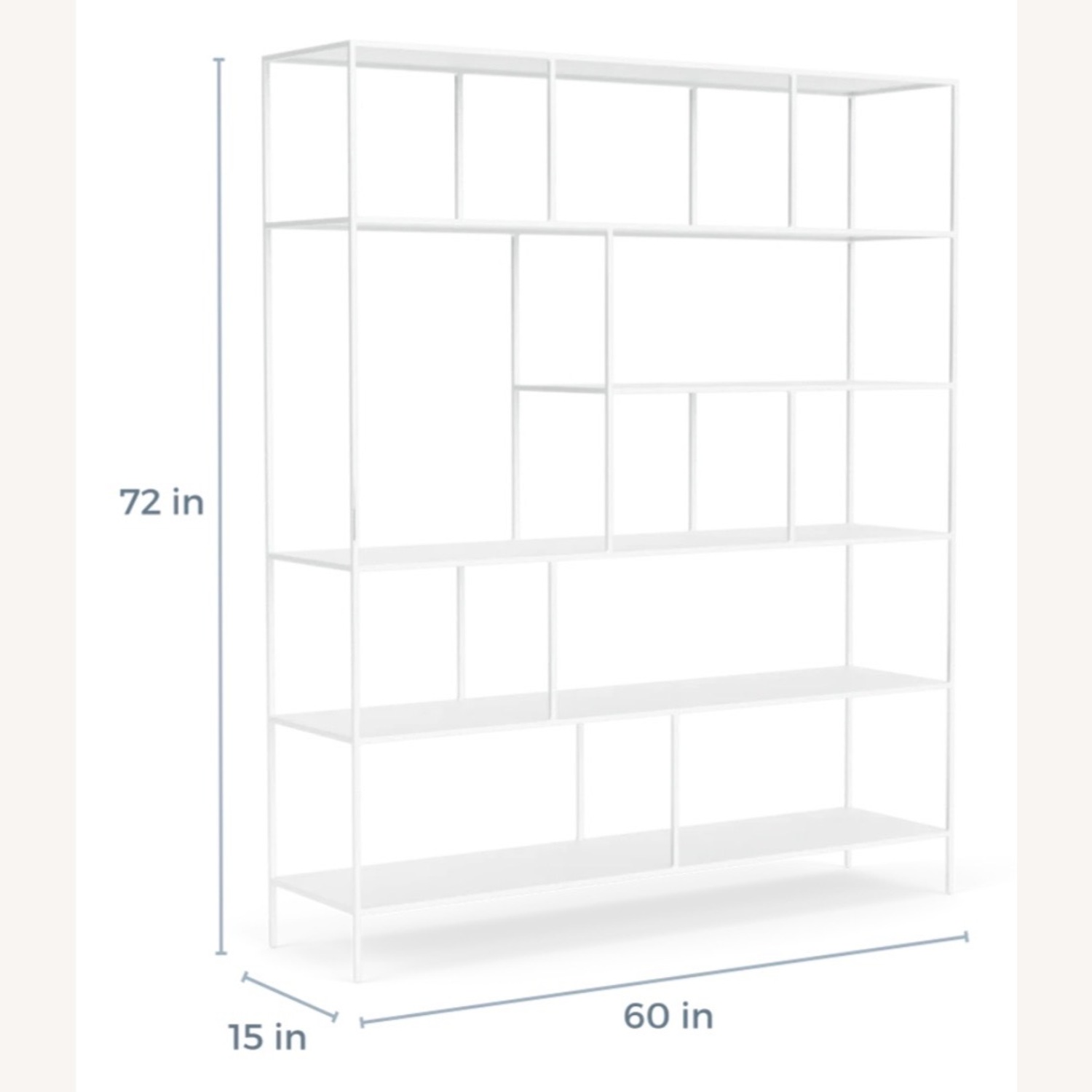 Room & Board Foshay White Steel Bookcases - image-3