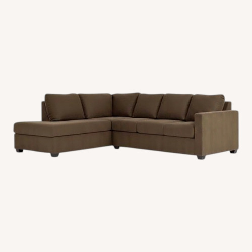Used Vintage Tan Sectional for sale on AptDeco