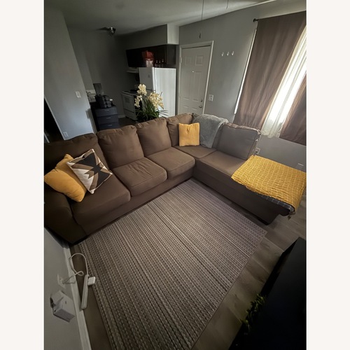 Used Vintage Tan Sectional for sale on AptDeco