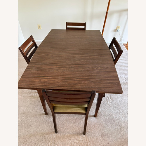 Used Mid Century Modern Dining Table and Chairs for sale on AptDeco