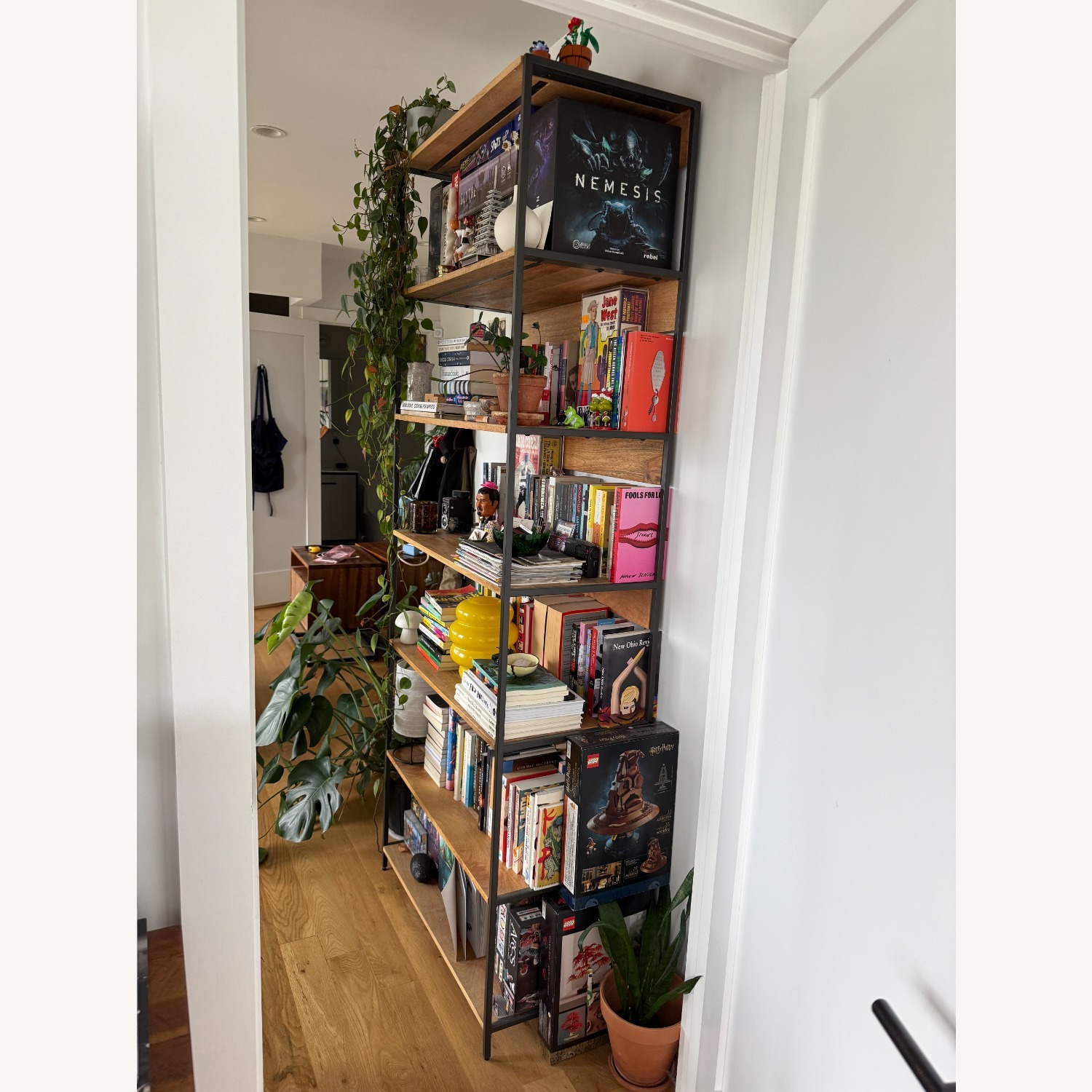 West Elm Industrial Solid Wood Modular Bookshelf (33") - image-3