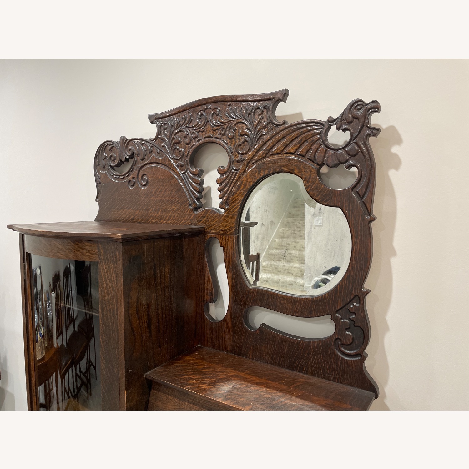 Vintage/Antique Finds Dark Brown Wood Bookcase - image-7
