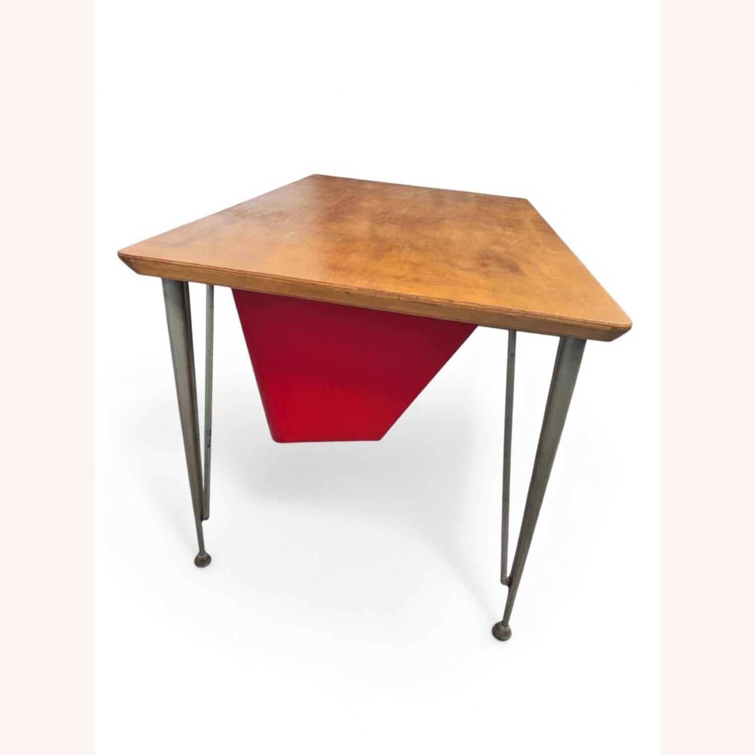 Vintage/Antique Finds Light Brown Wood Desk - image-3