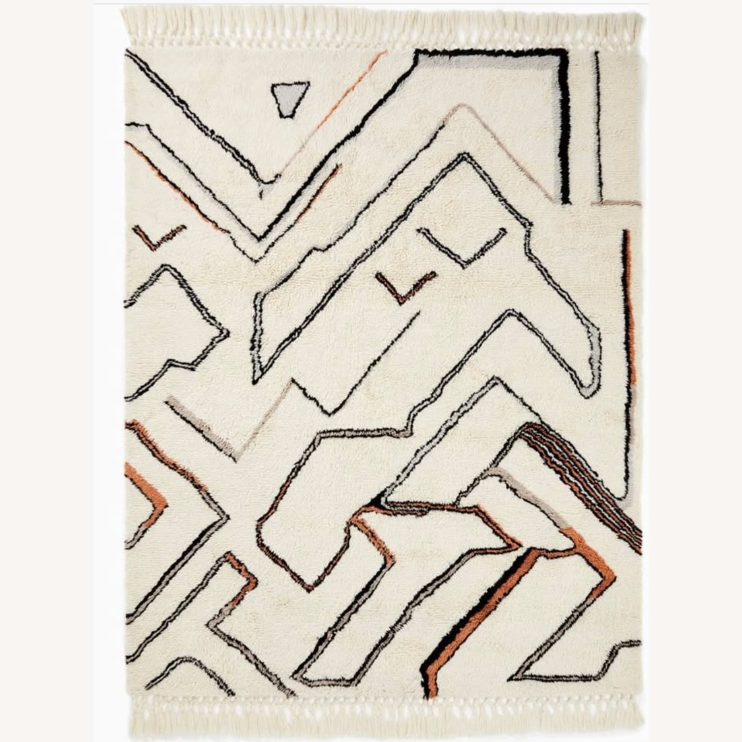 West Elm Wanderer Shag Wool Rug 8 x 10 - image-1