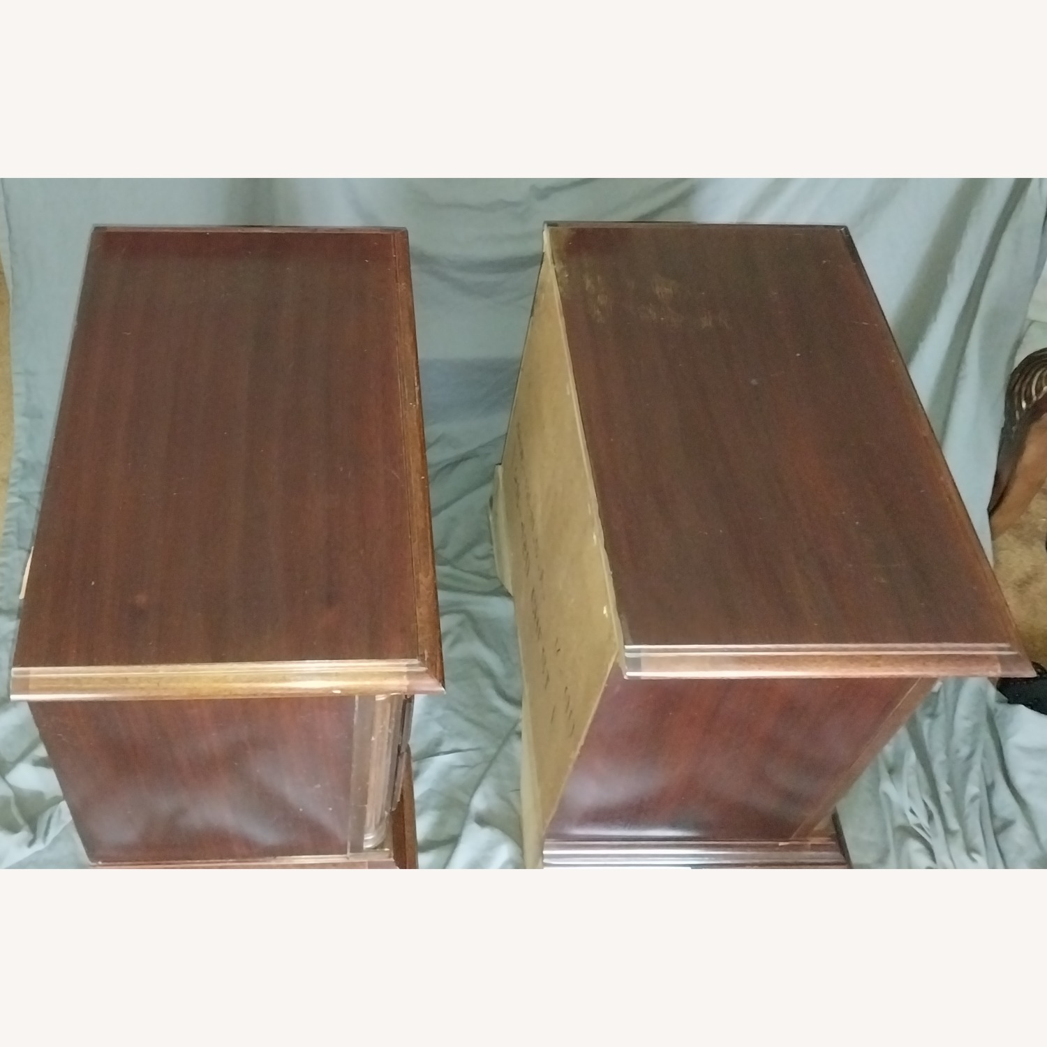 American Drew Dark Brown Wood Nightstand - image-3