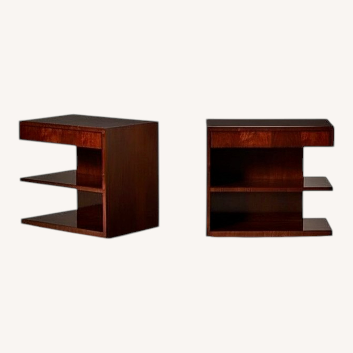 Ralph Lauren Dark Brown Wood Side Table - image-0