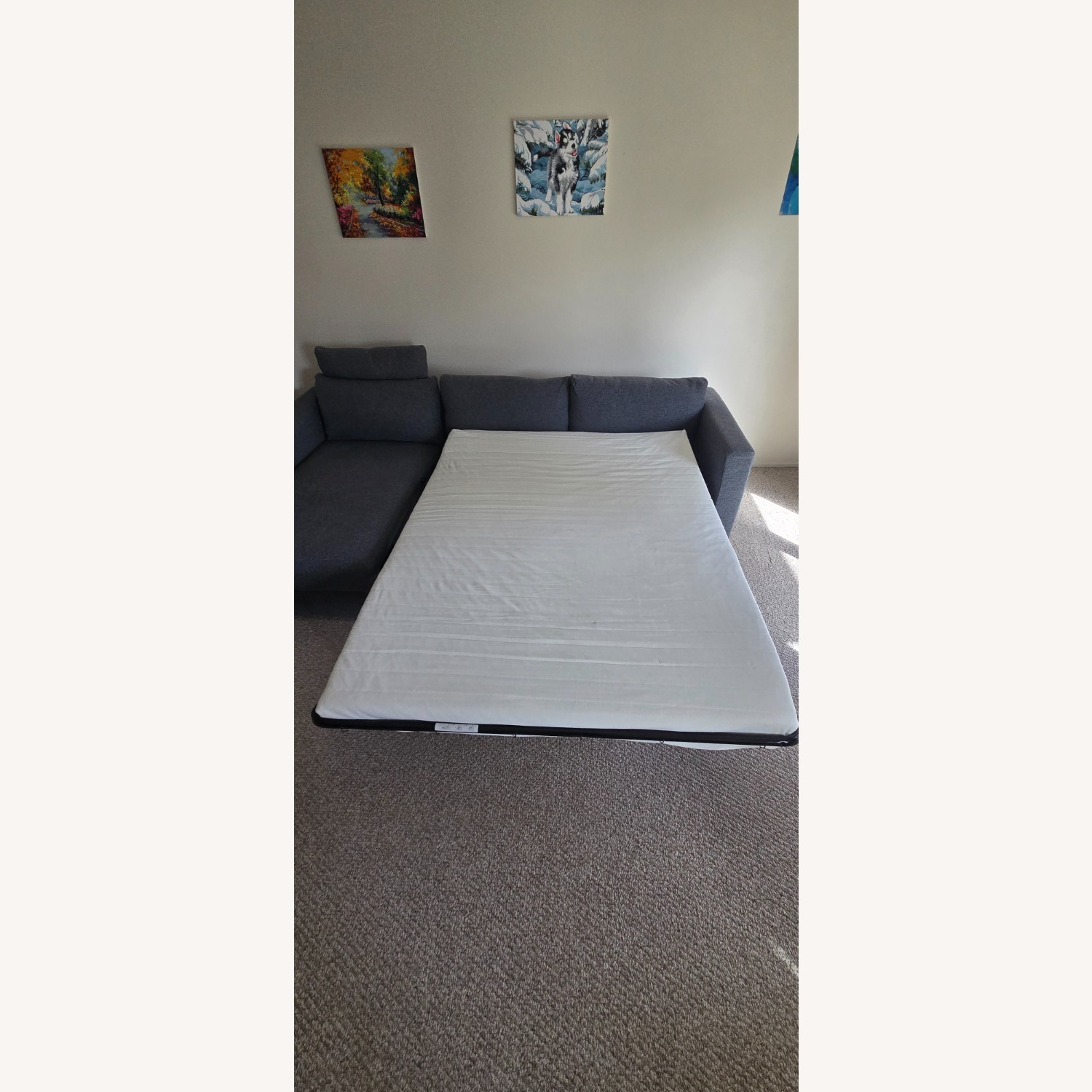 IKEA VIMLE Sleeper Sofa with Chair Section - image-3