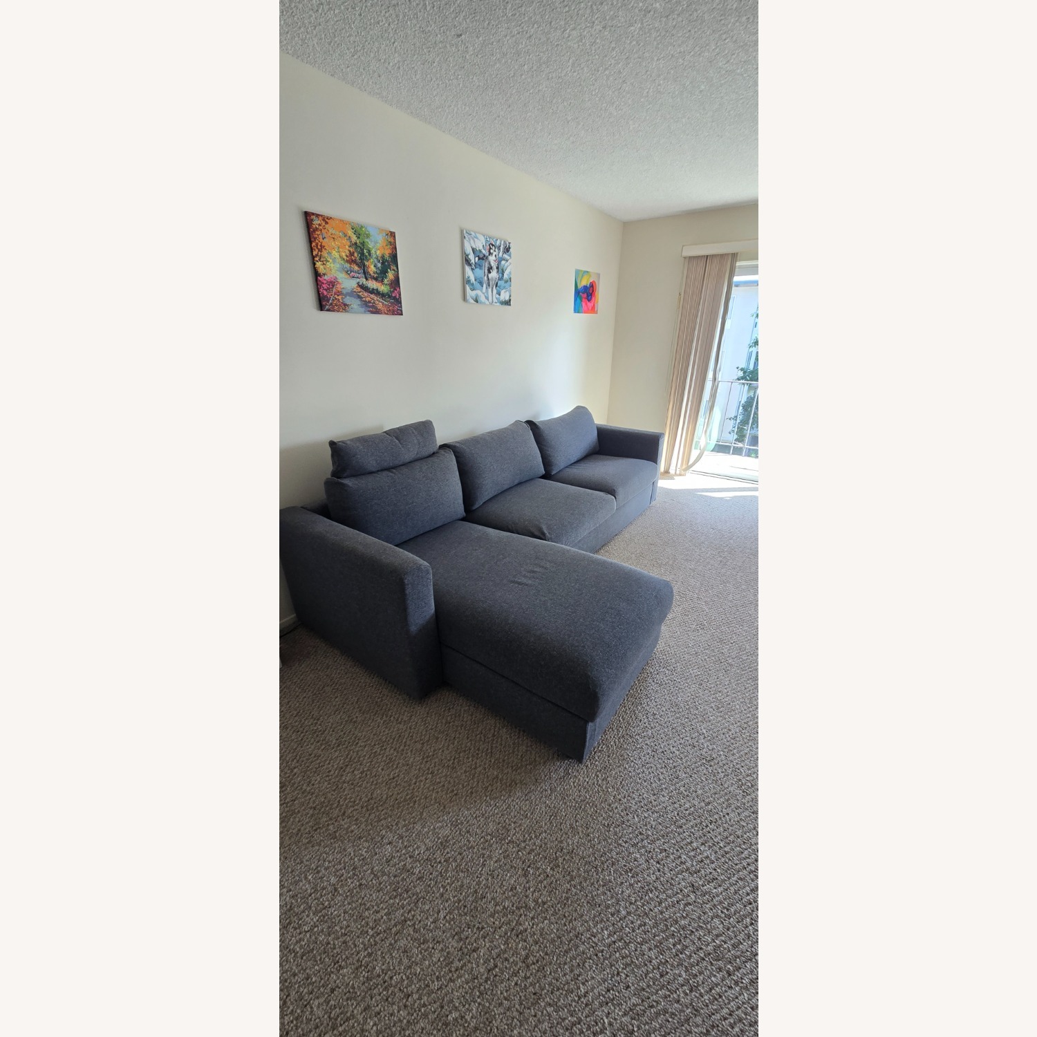 IKEA VIMLE Sleeper Sofa with Chair Section - image-2