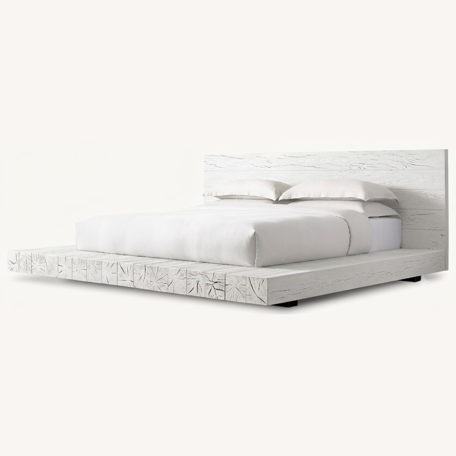 Restoration Hardware Aspen French Oak King Platform Bed - image-4