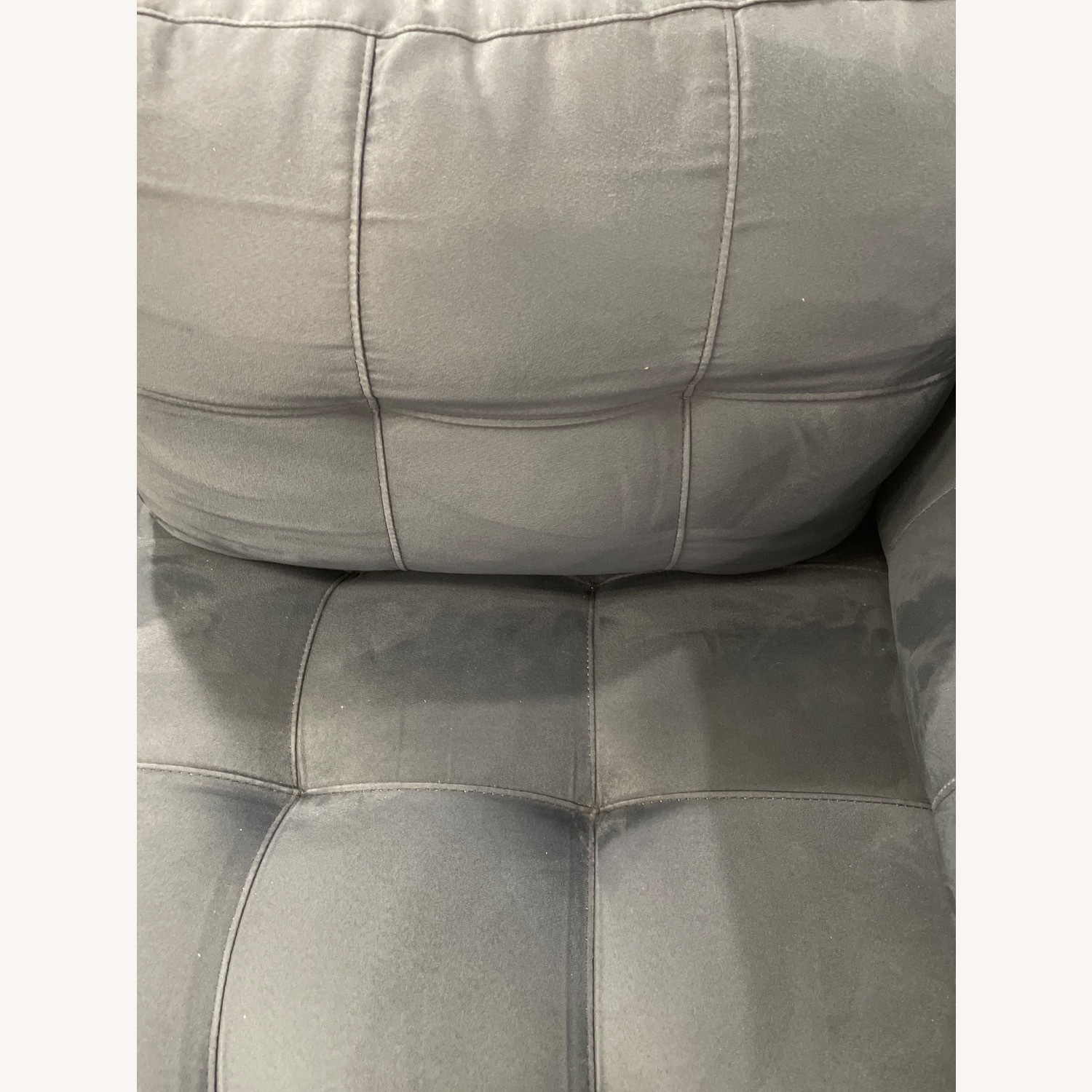 Rooms To Go Cindy Crawford Dark Blue 2 piece sectional - image-2