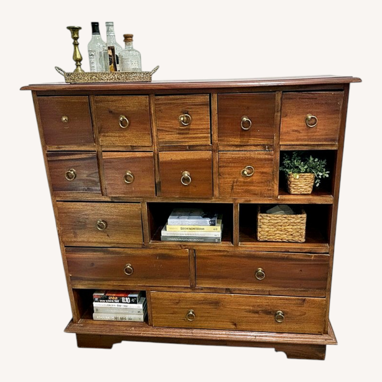 Vintage/Antique Finds Dark Brown Wood Chest - image-5