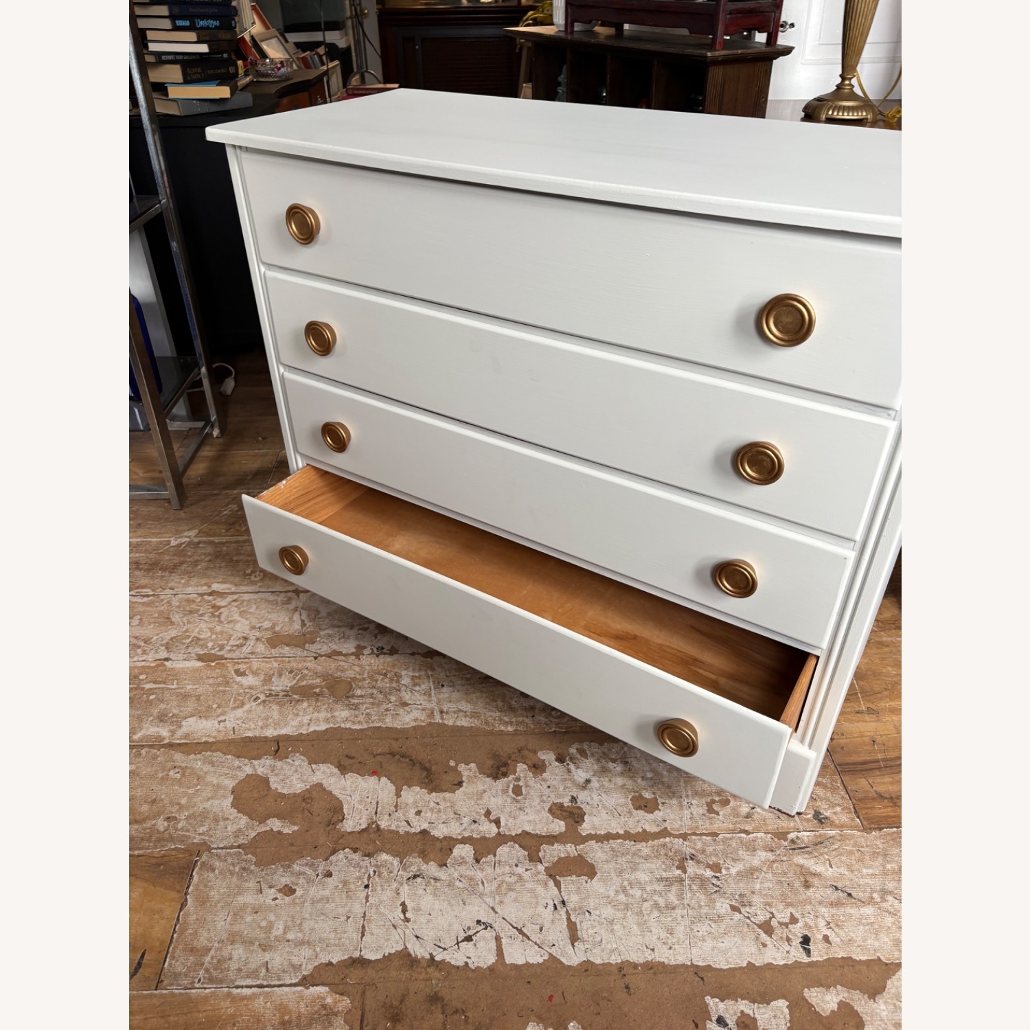 Vermont Furniture White Wood Dresser - image-2