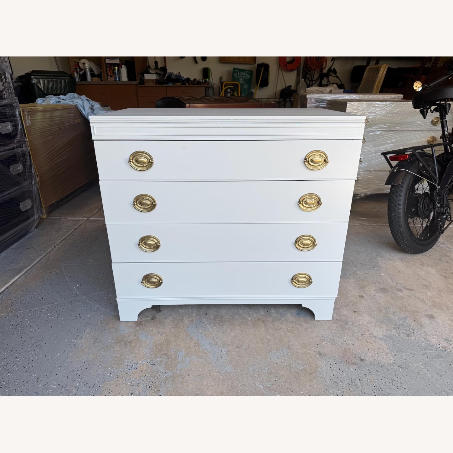 Vermont Furniture White Wood Dresser - image-10