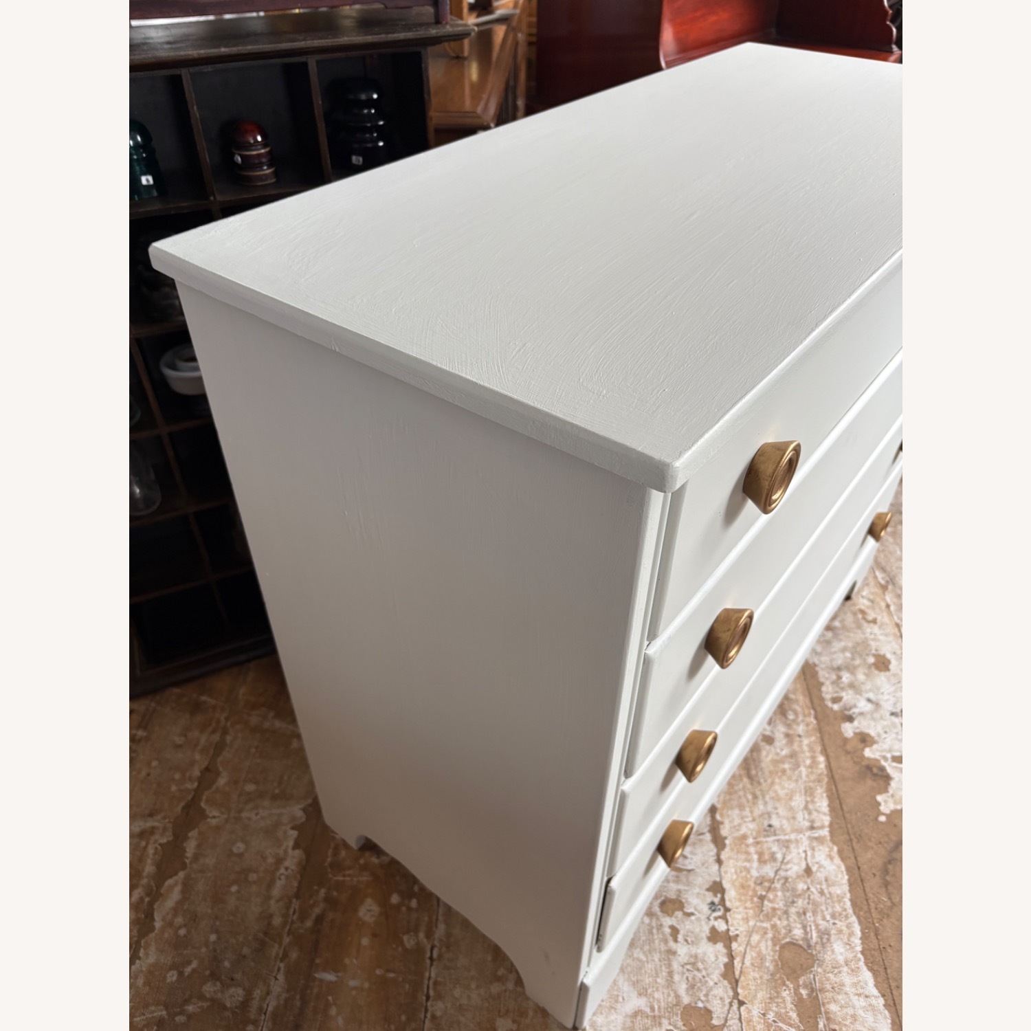 Vermont Furniture White Wood Dresser - image-9