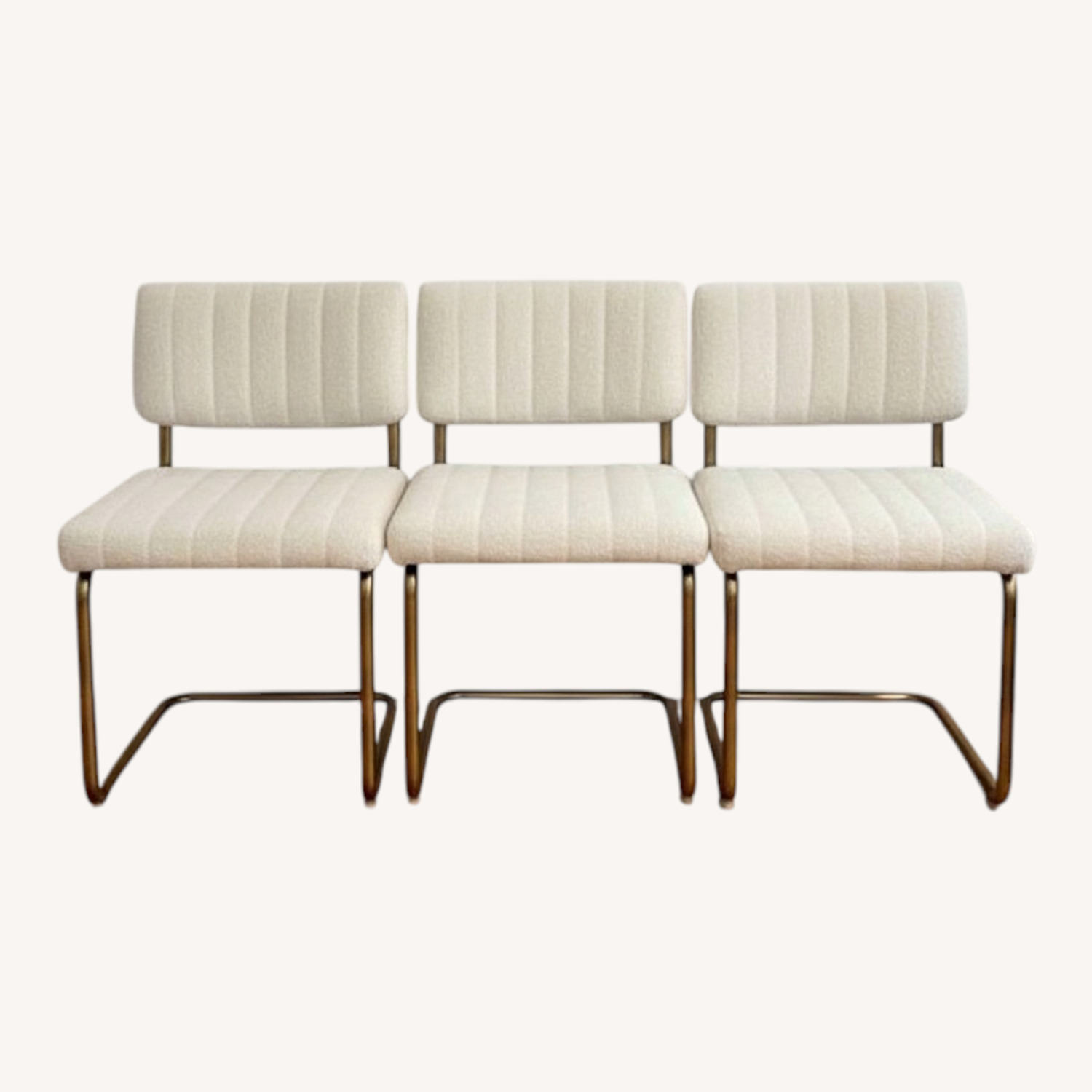 2 Boucle Dining Chairs - image-0