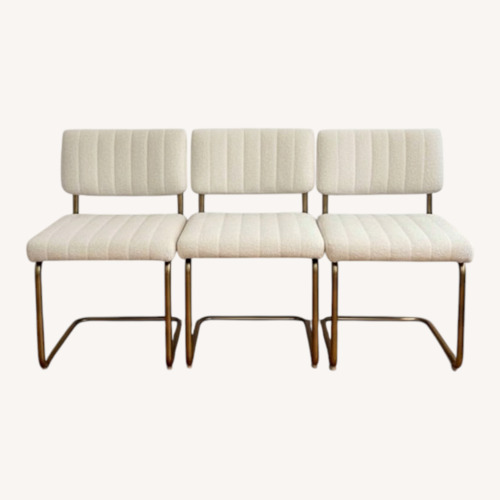 Used 2 Boucle Dining Chairs for sale on AptDeco