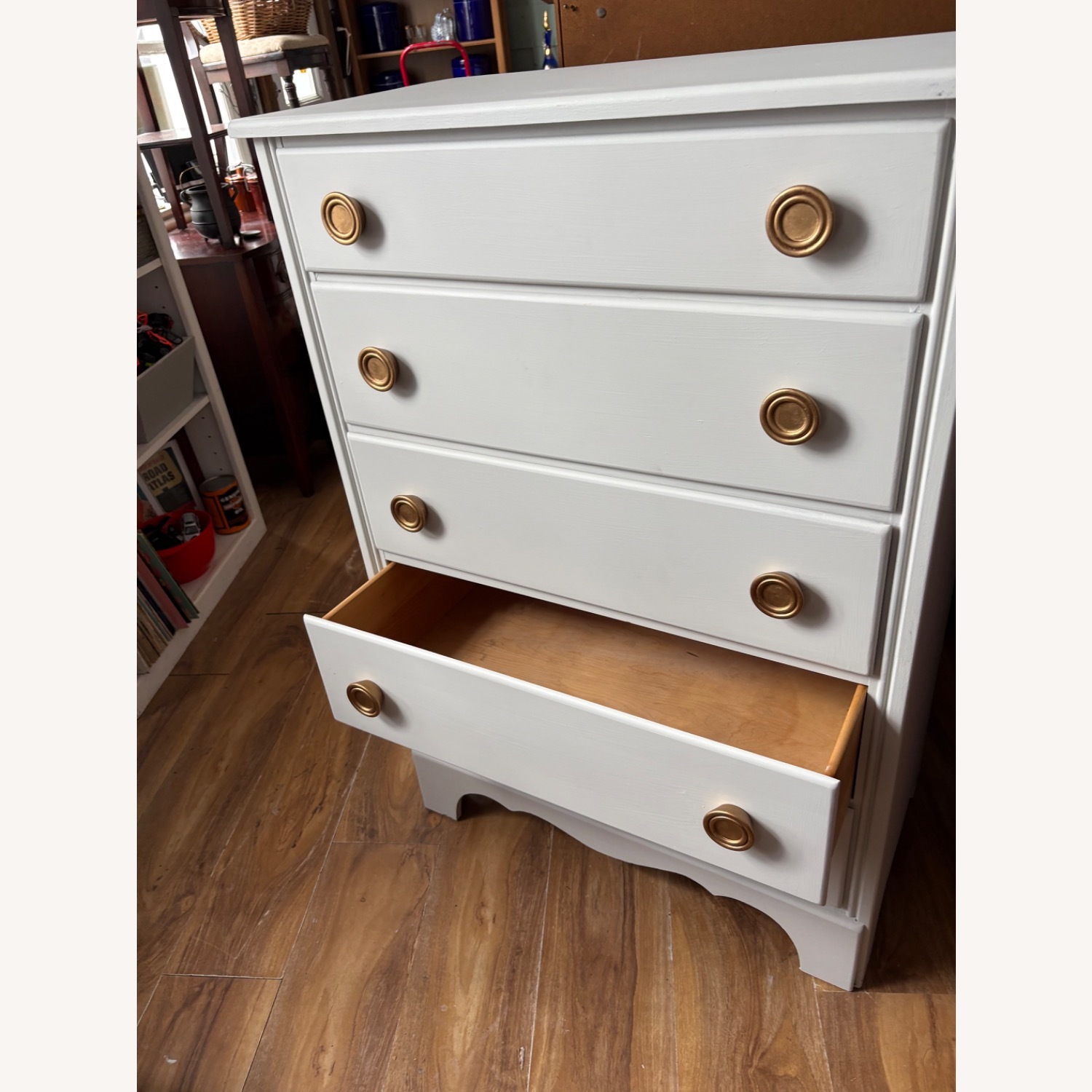 Vermont Furniture White Wood Dresser - image-3