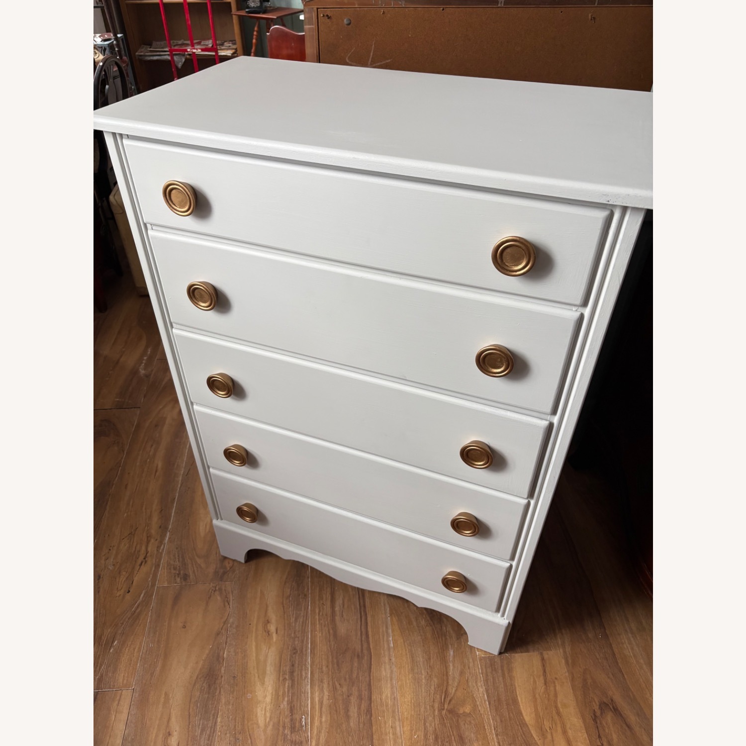 Vermont Furniture White Wood Dresser - image-1